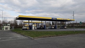 Ilustrační fotografie. Čerpací stanice Makro, Ostrava. (4. 4. 2023)
