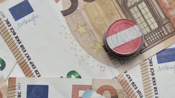 Rakousko, mince, bankovky, euro