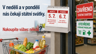 V neděli a v pondělí nás čekají státní svátky. To může zákonně omezit prodejní dobu v maloobchodě větším než 200 metrů čtverečních. Nakoupíte vůbec někde?