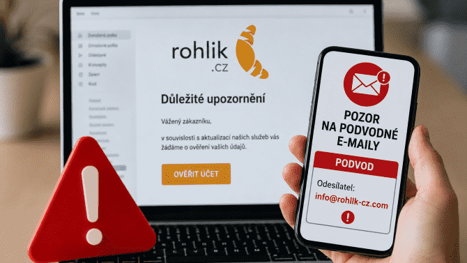 Rohlík - falešné e-maily